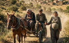 Dul ve hamile kadın, yolda iki yaşlıyı arabasına aldı