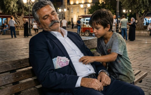 20 bin lirayla uyuyormuş gibi yapıp bir sokak çocuğuna tuzak kurdu.