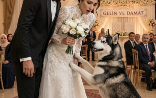 Düğünde Çıldıran Köpek Gelinliği Isırıp Sahibini Geri Çekti! Saniyeler Sonra Olanlar Herkesi Dehşete Düşürdü…