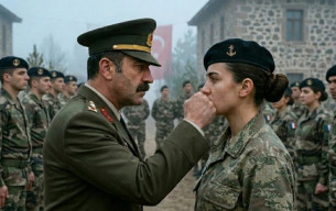 Koramiral bir deniz subayına yaptı
